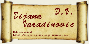Dijana Varadinović vizit kartica